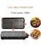 2-in-1 Electric BBQ Grill Barbecue Machine &ndash; Smokeless Indoor/Outdoor Grill with Non-Stick Plate &amp; Double Heating Tube   BBQ &amp; Frying