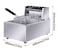 Electric Deep Fryer 6.5L 2500W Deep Fat Fryer with Frying Basket, Stainless Steel Countertop Fryer, Adjustable Temperature, Used in Restaurants, Fast Food Restaurants, French Fries Donuts