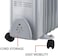 9 Fin Oil Heater Portable Electric Radiator &ndash; Energy Efficient Room Heater with Adjustable Thermostat, 3 Heat Levels, Silent Operation &amp; Overheat Protection for Home or Office