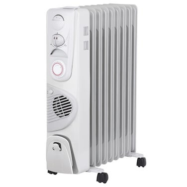 7 Fins Oil Heater with Adjustable Thermostat, Turbo Fan, Triple Overheat Protection, Energy-Efficient Radiator with Fast Heat Radiation &amp; Caster Wheels &ndash; Durable Body