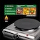 Electric Hot Plate Single Burner 1500W &ndash; Portable Tabletop Cooking with Cast Iron Heating Plate &amp; Adjustable Temperature Control for Home, Office, Kitchen &amp; Dorms