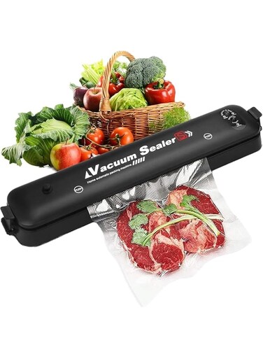 NEW Single-touch Portable Food Saver Vacuum Sealer Machine with 2-Functions for Fruits, Nuts, Meat, Sweets, Vegetables