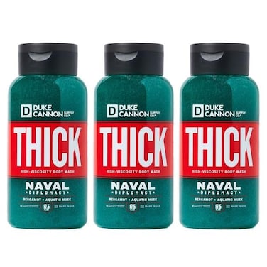 Duke Cannon Supply Co.THICK High-Viscosity Body Wash for Men - Smells Like Naval Supremacy, 17.5 Fl Oz 3PACK
