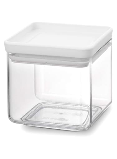 Brabantia Tasty+ Square Canister, Light Grey, 0.7 L
