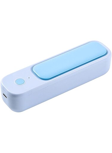 NALACAL Refrigerator Deodorizer, Mini USB Fridge Deodorizer, Rechargeable Refrigerator Odor Eliminator, Portable Generator, Reusable Freezer Purifier with Magnanimity (Blue)