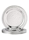 Elegance Hammered 4-Inch Stainless Steel Coasters, Set Of 4
