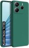 Xiaomi Redmi Note 14 5G Case,Liquid Gel Rubber Bumper Case with Soft Microfiber Lining Cushion, Slim Hard Shell Shockproof Protective Cover for Redmi Note 14 (Green)