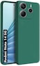 Xiaomi Redmi Note 14 5G Case,Liquid Gel Rubber Bumper Case with Soft Microfiber Lining Cushion, Slim Hard Shell Shockproof Protective Cover for Redmi Note 14 (Green)