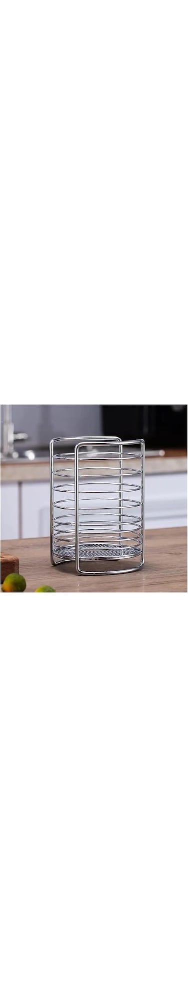 VIO&reg; Stainless Steel Kitchen Countertop Table Utensil Holder Cutlery Flatware Tableware Storage Rack Organizer Utensils Chopsticks Table Spoon Tea Spoon Knife Fork Holder Dining Home (Style 1)