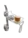 DELFINO Stainless Steel Kitchen Sponge Holder Sink Caddy Organizer Sponge Soap Brush Dishwashing Liquid Drainer Kitchen Faucet Storage Rack for Kitchen Dish Washing Bottle Brush Storage