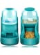 Dogs Cats Automatic Feeder,Small Medium Big Animals Automatic Pet Feeder Set Pet Automatic Water Dispenser and Food Bowl Set,3.8L(Green)