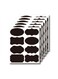 Blackboard sticker waterproof large bottle seasoning label black PVC Blackboard Sticker
