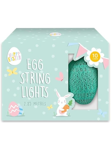 Gem Imports Gems Easter Egg String Lights 2.85M, EAS6291OB