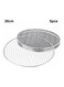 Round Stainless Steel Non-Stick Barbecue Grill Silver 30cm