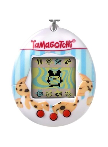 Bandai Tamagotchi Original Milk and Cookies Shell   Tamagotchi Original Cyber Pet 90s Adults and Kids Toy with Chain   Retro Virtual Pets are Great Boys and Girls Toys or Gifts for Ages 8+