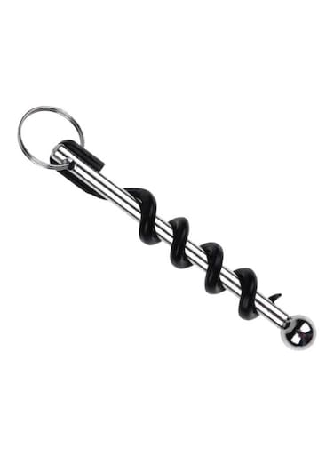 Stainless Steel Bottle Opener Silver/Black 3.3x6.8cm