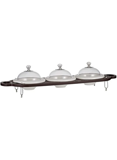 Harmony Bowl With Pvc Cover And Stand Set Of 3 White