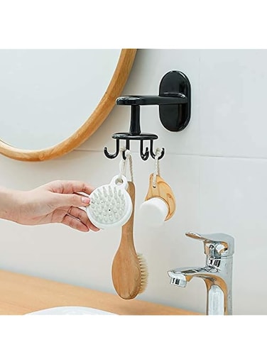 Beauenty 360&deg; Rotating Hook, Kitchen Hook, Kitchen Utensil Rack, Utensil Hanging Rack, Spoon Holder, Wall Mount Hook, Kitchen Tools