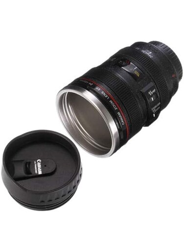 Camera Canon EF 24-105mm Lens Stainless Steel Tea Mug Cup w/Drinking Lid[saf]
