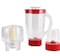 3-in-1 Multifunction Blender, 1.6L, 600W, 2-Speed Pulse Control, Unbreakable Jar with Stainless Steel Blade &amp; 200ml Grinder for Fruit, Vegetables, Meat &amp; More