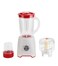 3-in-1 Multifunction Blender, 1.6L, 600W, 2-Speed Pulse Control, Unbreakable Jar with Stainless Steel Blade &amp; 200ml Grinder for Fruit, Vegetables, Meat &amp; More
