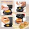 Sandwich Toaster Burger Maker, Panini Press with Egg Rings and Timer, Efficient Non-Stick Heating Plates, for Hamburgers, Waffles Snacks  Burger Sandwich Maker