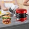 Sandwich Toaster Burger Maker, Panini Press with Egg Rings and Timer, Efficient Non-Stick Heating Plates, for Hamburgers, Waffles Snacks  Burger Sandwich Maker