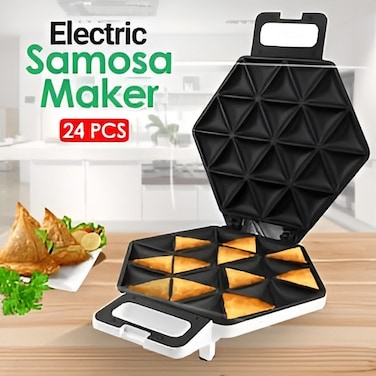 Samosa Maker 24pcs Mould Machine with Grater Bundle - Perfect for Homemade Deep-Fill Samosas, Empanadas &amp; Dumplings - Kitchen Appliance for Fast &amp; Easy Samosa Making