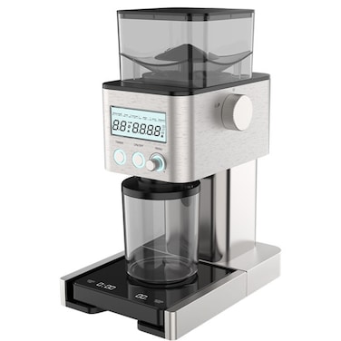 Dealio Electric Coffee Grinder with 31 Adjustable Settings, Bluetooth Scale, 100g Capacity Jug – 180W Precision Grinding  Coffee Grinder - Programmable, Automatic, Brushed Stainless Steel