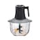 Food Chopper Blender 5L Black &ndash; 5-Speed Function, Glass Bowl, Heavy-Duty Stainless Steel Blades for Easy Food Preparation
