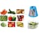 2 in 1 Dessert and Salad Maker with 5 Cutting Blades &ndash; Grates, Chops, Slices, and Grinds for Easy Food Preperation