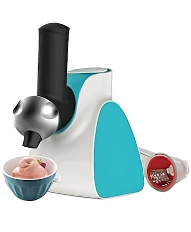 2 in 1 Dessert and Salad Maker with 5 Cutting Blades &ndash; Grates, Chops, Slices, and Grinds for Easy Food Preperation