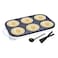 6 Slot Non-Stick Crepe Maker &ndash; Multi-Function Electric Griddle for Perfect Crepes, Pancakes, and More   Easy to Clean, Fast Cooking