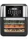 Air Fryer Oven with 4 Accessories 12L - Multi-Function Digital Air Fryer, Rotisserie, Dehydrator, Convection Oven, and Oil-Free Cooking - 1800W, 10 Preset Functions Large Capacity