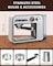 Espresso Machine for Home - 20 Bar Pressure, Milk Frother &amp; Steam Wand, Double Cup Splitter, Fast Heating Cappuccino &amp; Latte Maker, Large Water Tank