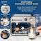 Espresso Machine for Home - 20 Bar Pressure, Milk Frother &amp; Steam Wand, Double Cup Splitter, Fast Heating Cappuccino &amp; Latte Maker, Large Water Tank