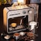 Espresso Machine for Home - 20 Bar Pressure, Milk Frother &amp; Steam Wand, Double Cup Splitter, Fast Heating Cappuccino &amp; Latte Maker, Large Water Tank