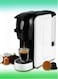 3 in 1 Multi Capsule Coffee Machine &ndash; Compatible with Ground Coffee &ndash; 19 Bar Pump Pressure, 0.6L Water Tank, Compact Espresso Maker for Home &amp; Office