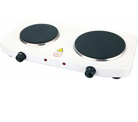 Applianco  Double Hot Plate Electric Stove 2500W  Portable Dual Burner Cooktop with Adjustable Temperature Control   Compact Stainless Steel for Kitchen, Dorm, Camping, & Travel Use