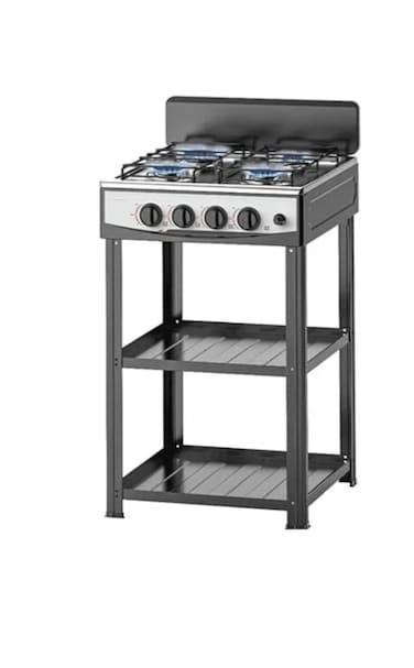 4 Burner Gas Hob Cooker Gas Stove, Gas Hob Stainless Steel- High Efficiency Kitchen Cooktop with Safety Features, Easy to Clean, Best for Camping