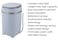 Mini Washing Machine 4kg Capacity, 15-Min Quick Wash, 2kg Spin Dry, Strong Pulsator, Heavy Duty Spinning Tub, Low Water Usage &amp; Quiet Operation, 240W