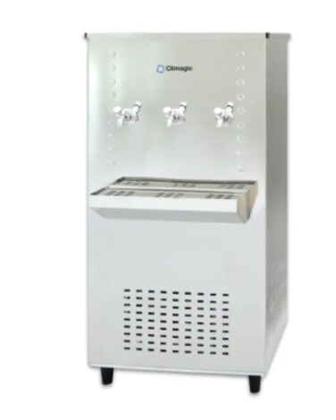 Climagic 35 Gallon 3 Tap Stainless Steel Water Cooler
