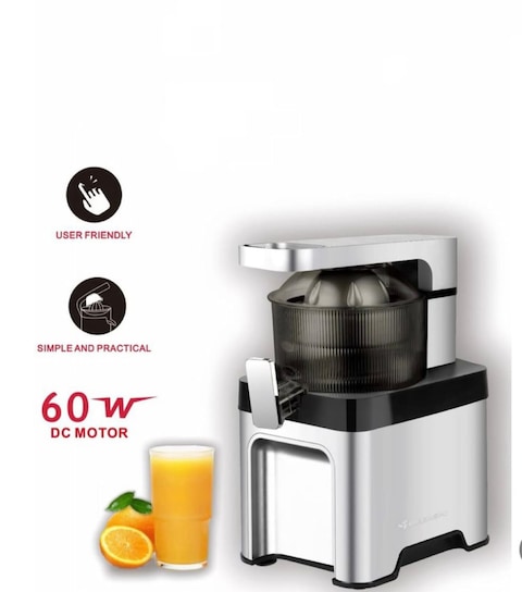 Electric Citrus Juicer  Heavy Duty 60W &ndash; Portable Fruit Squeezer with Anti-Drip Spout, Stainless Steel Handle Orange Lemon Lime Press for Fresh Cold Drinks &amp; Summer Juice