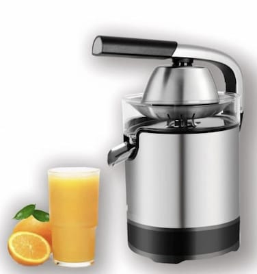 Stainless Steel Citrus Juicer &ndash; Manual Fruit Press for Orange, Lemon &amp; Lime &ndash; Heavy-Duty, BPA-Free Citrus Squeezer, Easy to Use &amp; Clean, Non-Slip Base, Compact Kitchen Tool