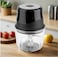 Cordless Mini Chopper Blender&ndash; 30W Motor, USB Rechargeable 1500mAh Battery, 0.3L Durable Glass Bowl, 3 Stainless Steel Blades, One-Speed Press Control for Juice, Garlic, Veggies &amp; Nuts