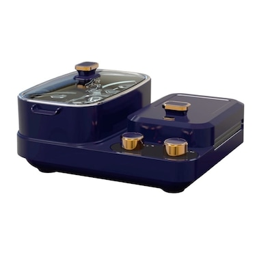 Silvonix 5 in 1 Breakfast Maker with Sandwich Maker, Cooking Pot, Frying Pan, 8 Piece Egg Boiler & Steamer, The Ultimate All In One Morning breakfast Station Meal Solution