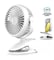 Silvonix Portable Clip Fan 4-Inch with 3 Speed Settings   USB Rechargeable Mini Fan with Strong Clamp   Up to 5 Hours Operation   Quiet Cool Breeze for Summer