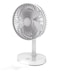 Portable Rechargeable Desk Fan with LED Light   3 Speed Mini USB Fan for Home, Office, Bedroom   Silent Operation, Built-in Night Light   Compact Table Fan for Travel &amp; Camping