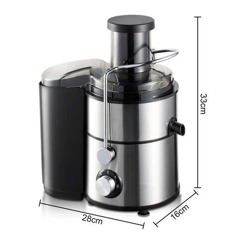 Silvonix Centrifugal Juicer Machine with Pulp Container   Slow Juicer Extractor Machine Powerful Motor, Multi-Function Juicer, With 75MM Wide Mouth