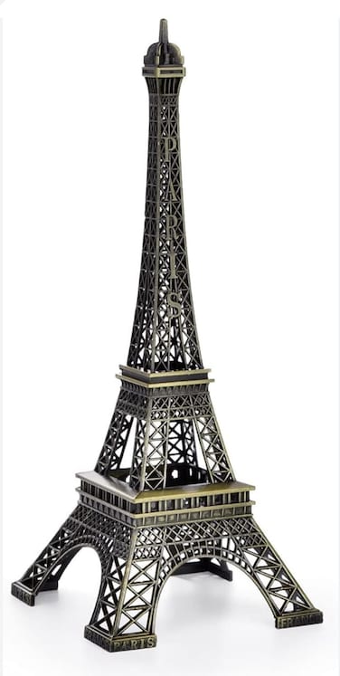 Eiffel Tower Metal Showpiece for Home Decor &ndash; 35cm Decorative Paris Statue &ndash; Elegant Iron Sculpture for Living Room, Bedroom, Office, Tabletop &amp; Shelf Decoration